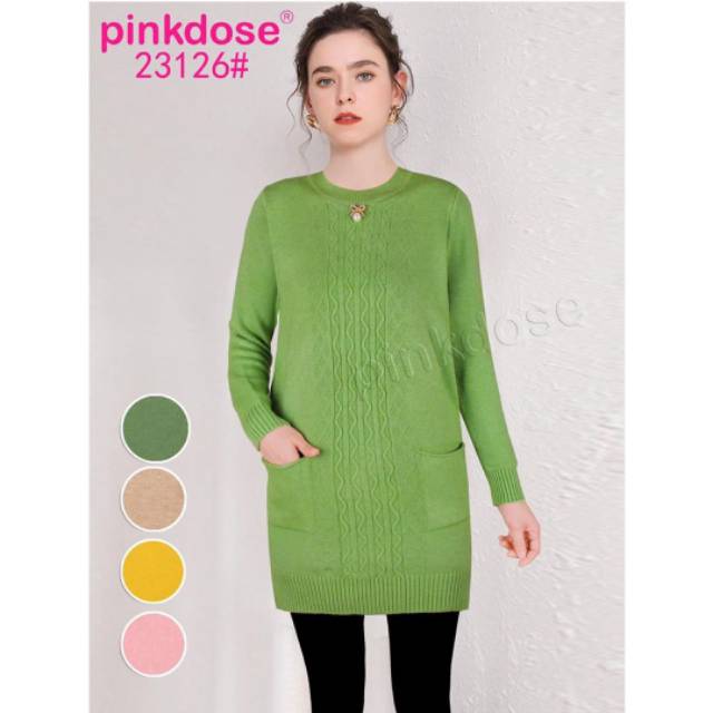 ||PINKDOSE|| TUNIK RAJUT ❗2 KANTONG❗|| PREMIUM QUALITY ~ IMPORT