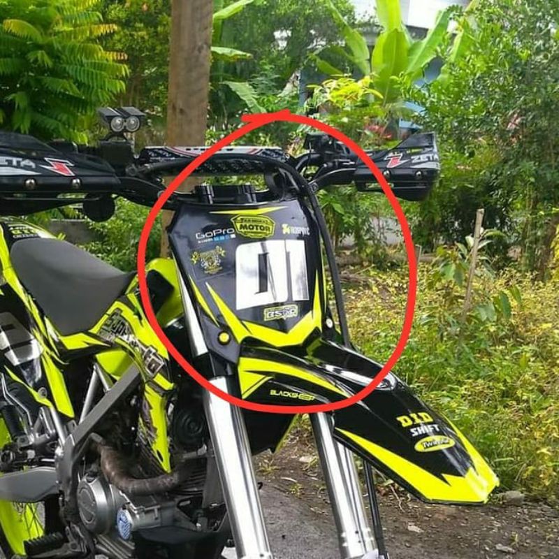 Sein papan nomer klx crf dtracker