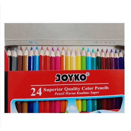 [TOSERBA_EMAK] - Pensil Joyko 24 Warna Panjang/Pendek Superior Quality Color Pencils