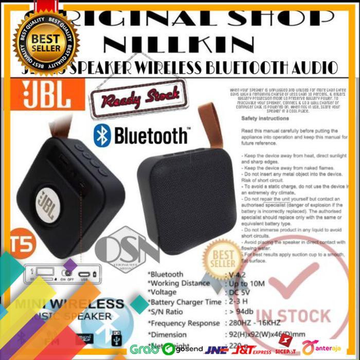 PROMO.. SPEAKER MINI T5 JBL MUSIC AUDIO WIRELESS BLUETOOTH RADIO PORTABLE ..TERMURAH