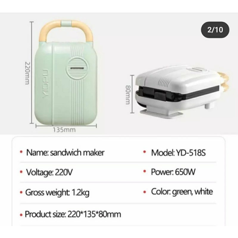yidpu waffle maker