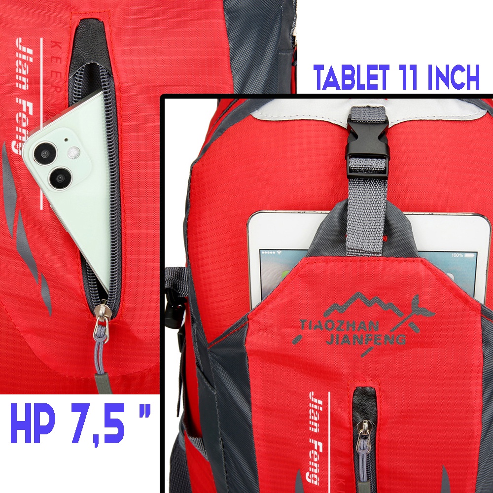 IMPORT Tas Ransel Pria 40 Liter Tas Punggung Laki laki Backpack Cowok Jian Feng