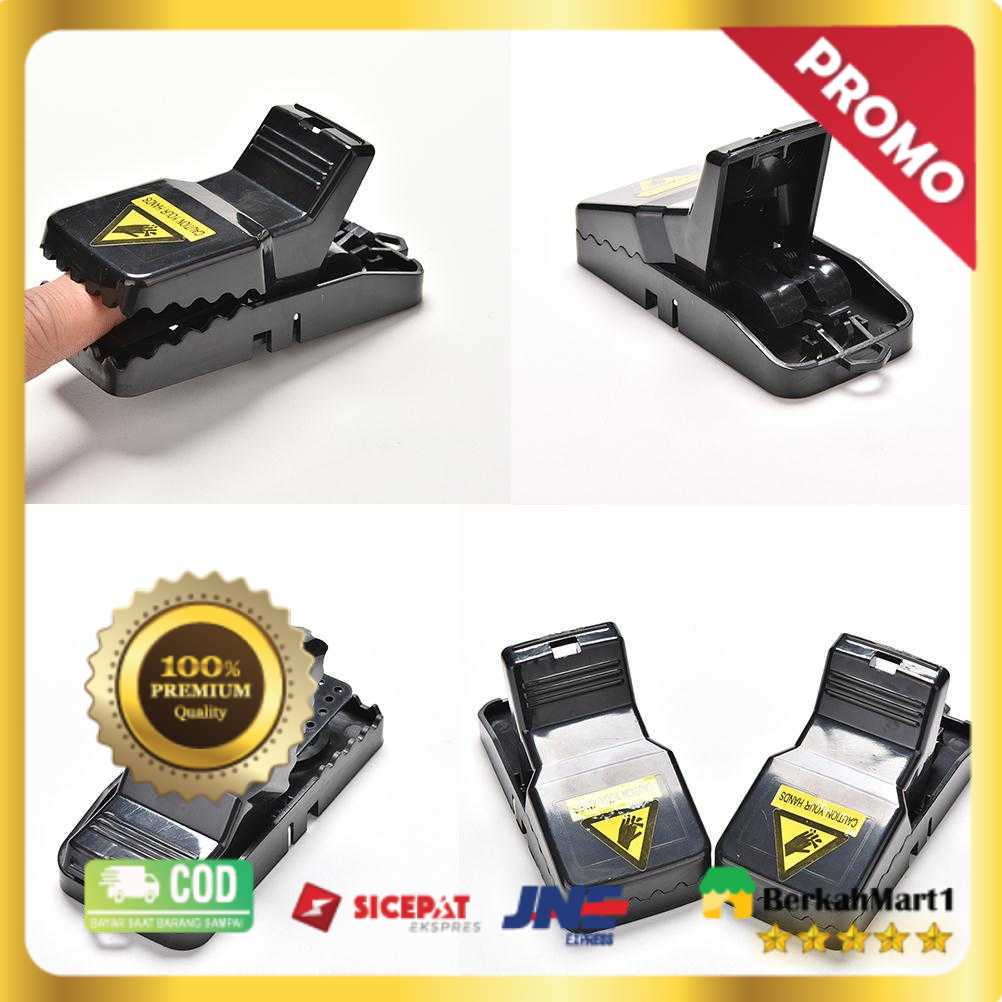 MENGXIANG Jebakan Perangkap Tikus Black Cat Mouse Trap 2 PCS - JB56