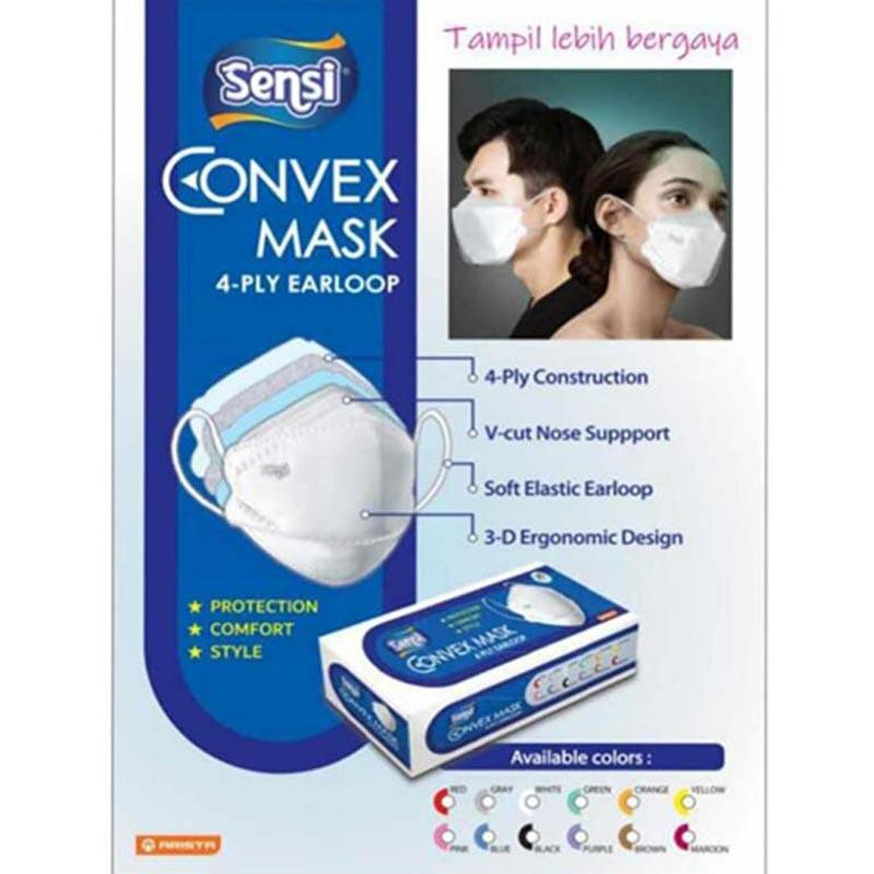 Sensi Convex Mask Earloop / Masker Medis (isi 20)