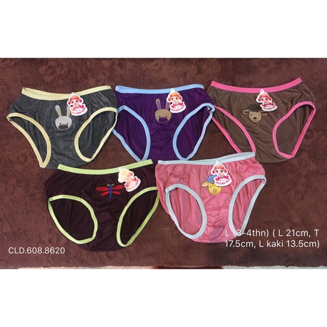 6 PCS Celana Dalam Anak Perempuan / Celana Dalam Bayi Perempuan / Celana Dalam Anak Katun