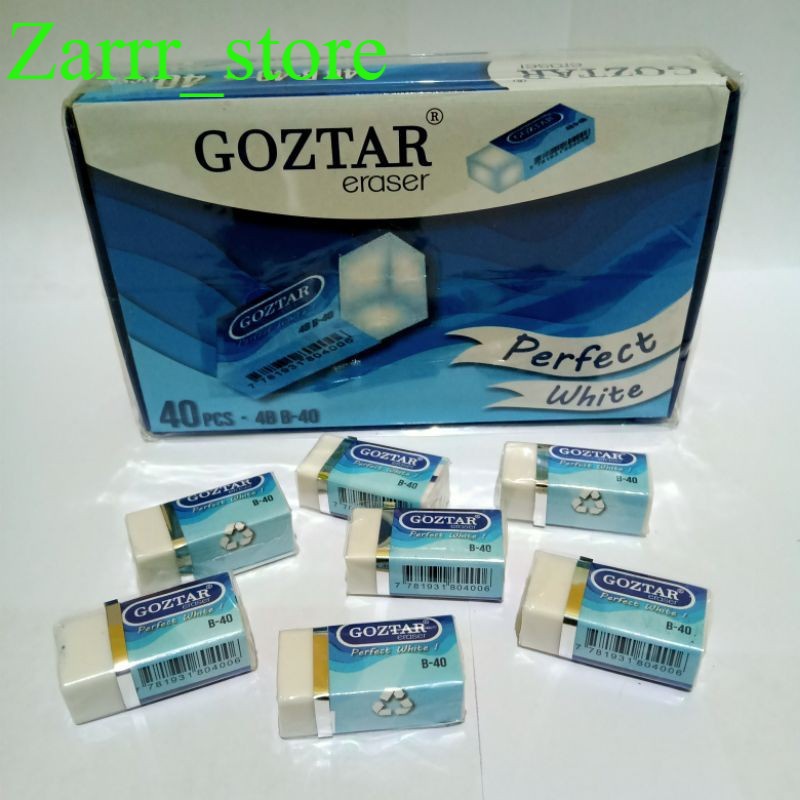 

40 PCS 1 PACK Penghapus Goztar Opini Kecil Putih