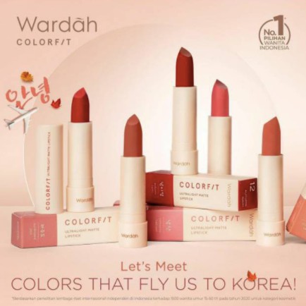 WARDAH COLORFIT Ultralight Matte Lipstick | Korean Edition