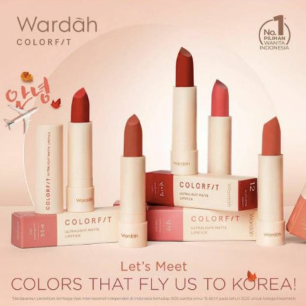 WARDAH COLORFIT Ultralight Matte Lipstick | Korean Edition