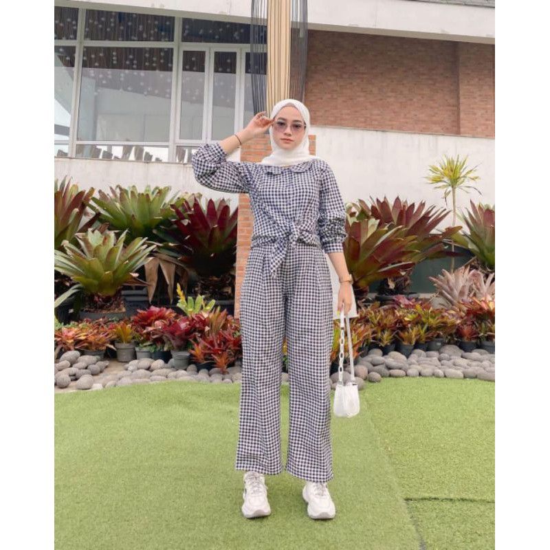FLA SET 2 IN 1 || Baju Setelan Muslim Wanita Kekinian
