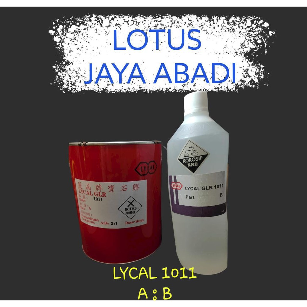 Resin Lycal 1011 / Resin Bening Keras 4kg