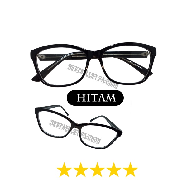 Kacamata Anti Radiasi HP Komputer Anti Sinar Biru Blue Ray  Frame Kacamata Anti Radiasi Wanita dan Pria Korean - Kacamata Stylish Lucu Oval No Case