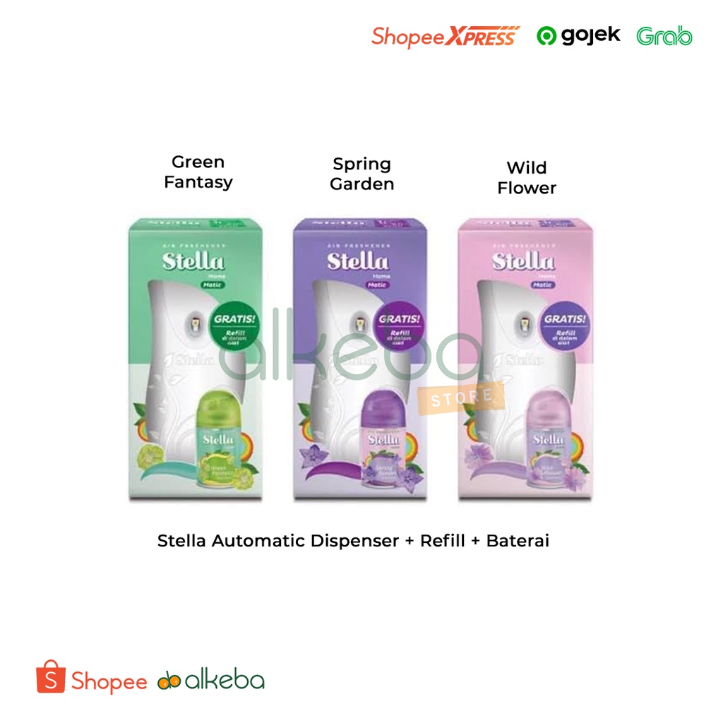 Stella Matic dispenser + Refill 225 / Pengharum Ruangan