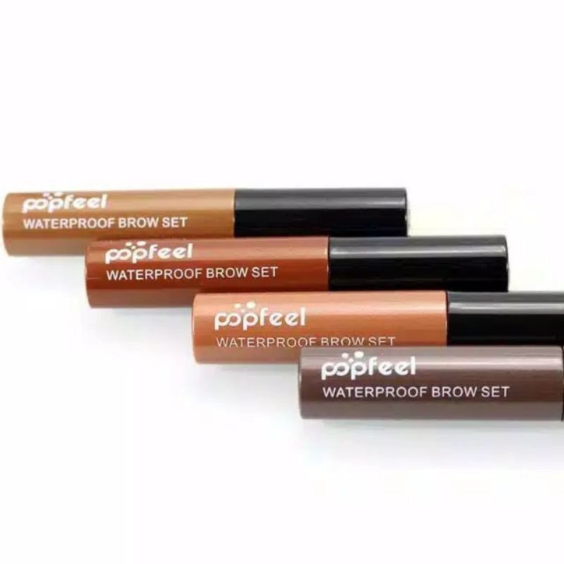 Beauty Jaya - Popfeel Eyebrow Gel Waterproof Long Lasting Eyebrow Cream Tint Cosmetic Tools Halal 4 Warna