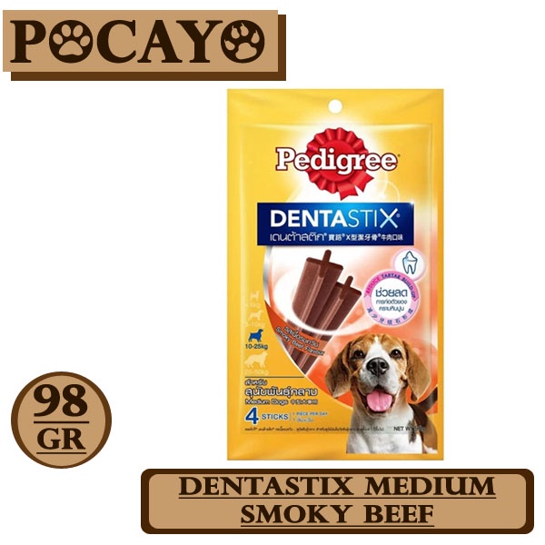 Pedigree Dentastix Medium Smoky Beef 98gr