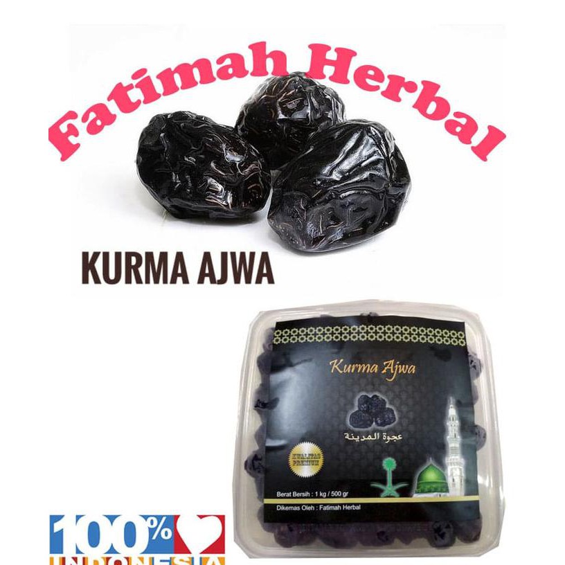 

Kurma Ajwa - Kurma Nabi - Asli Madinah - 500 Gram Mudikulo.Com1