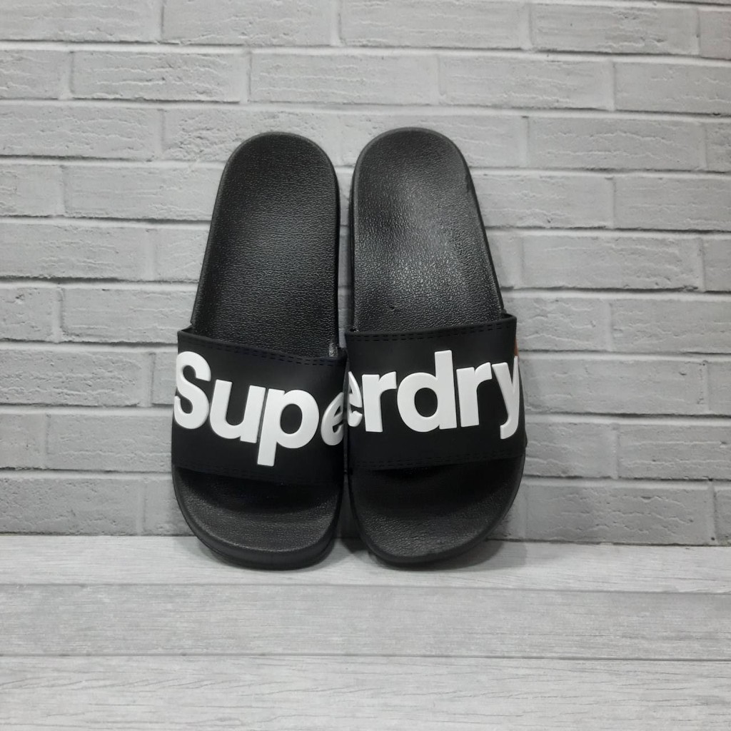 NEW ARRIVAL  SENDAL IMPORT SUPERDRY BLACK WHITE