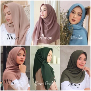 HIJAB SQUARE  POLYCOTTON LASERCUT BELLA  SQUARE  LASER CUT 