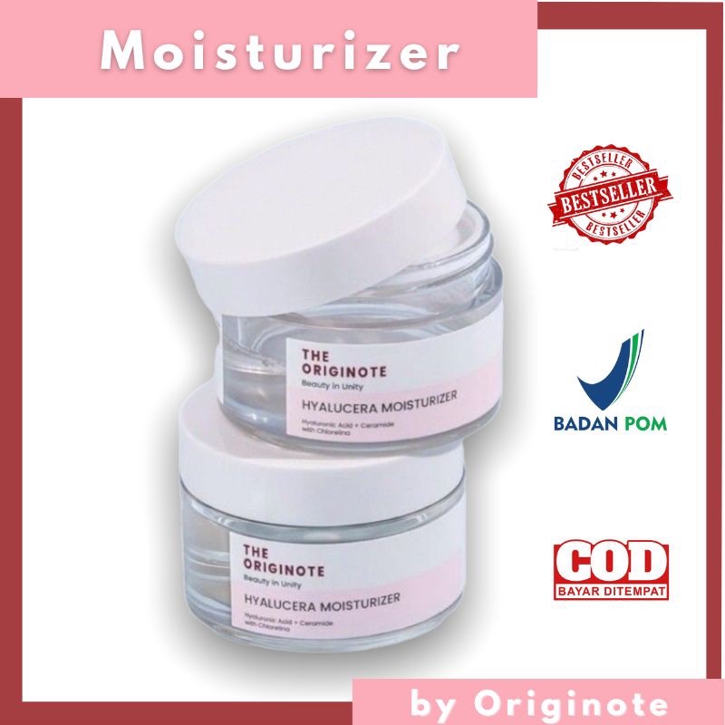 The Originote Hyalucera Moisturizer Pelembap wajah - Hyaluronic Acid + Ceramide