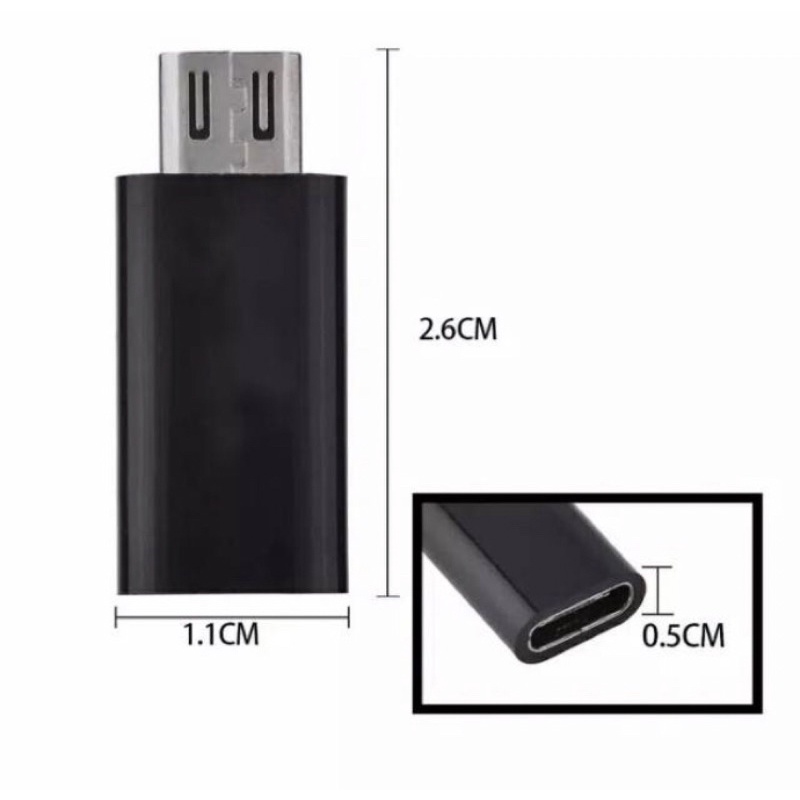 converter type C to micro lightning USB adapter sambungan tipe C