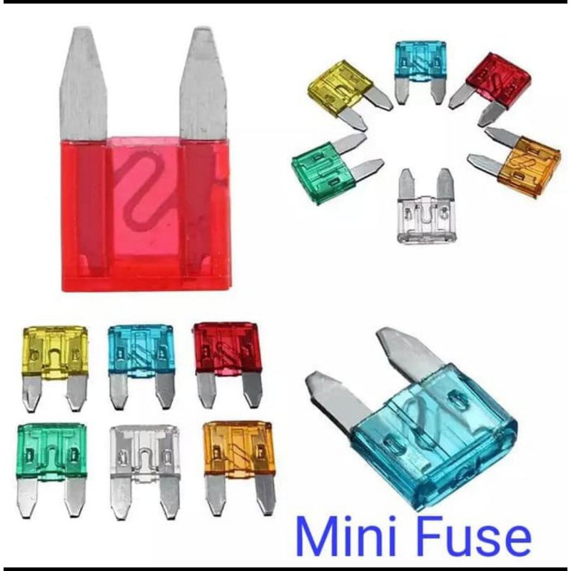 Sekring Mini Blade Fuse Sekring Tancap Mini Untuk Mobil dan Motor
