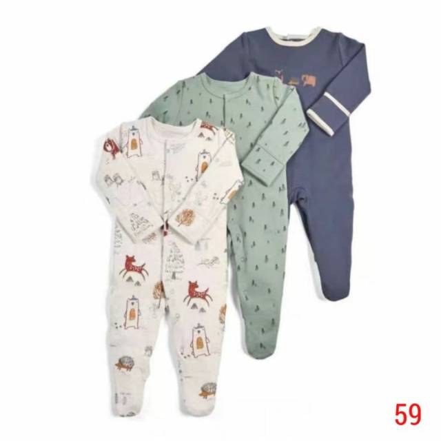 Sleepsuit Mamas Papas/ Baju tidur bayi Premium/ Mamas and Papas