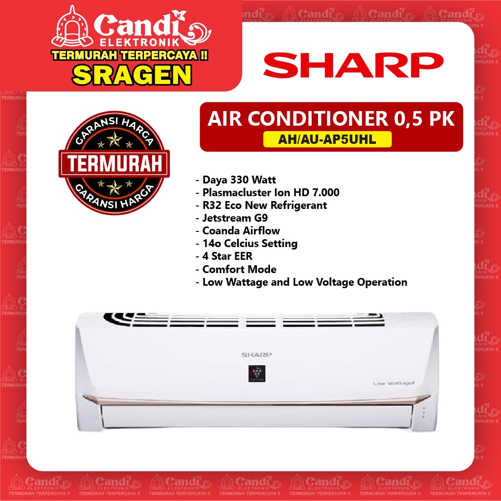 SHARP Ac 0,5 Pk Low Watt - AH/AU-AP5UHL