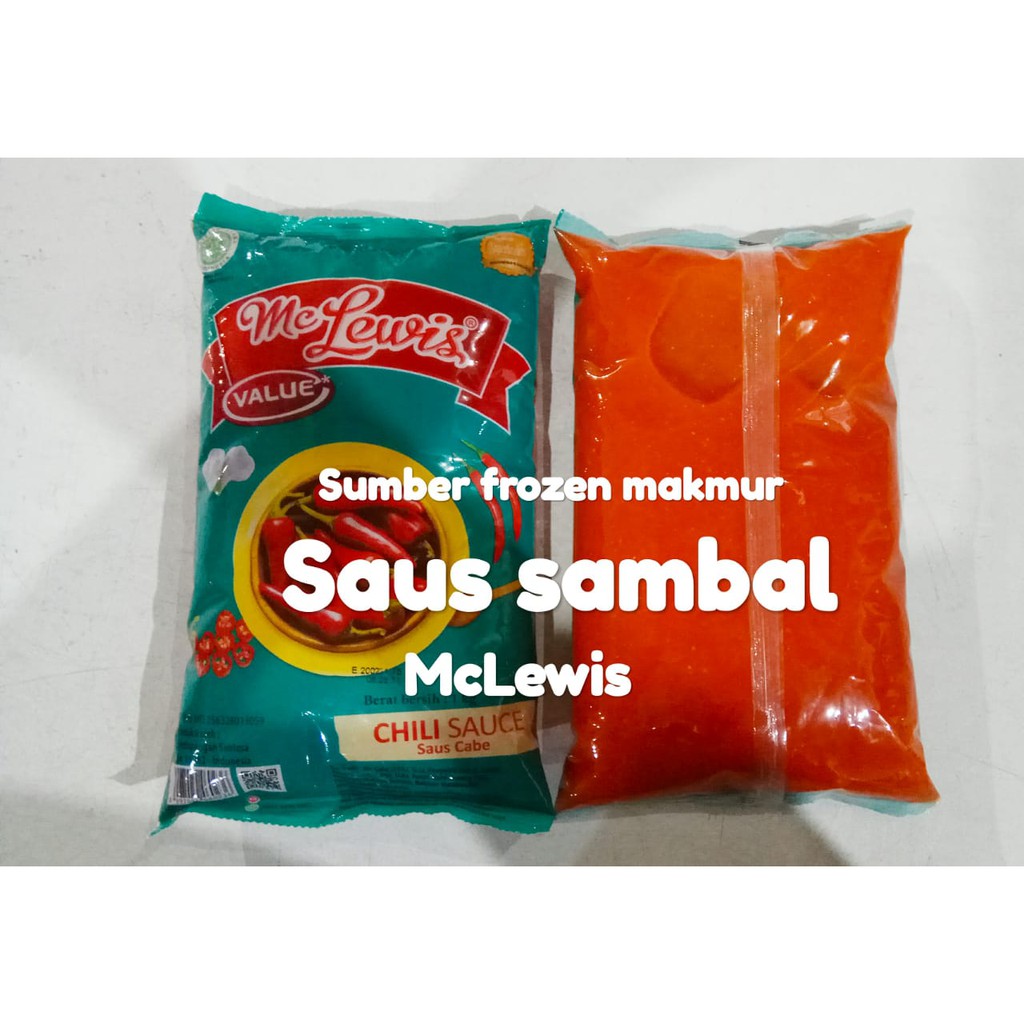

saus sambal 1kg mclewis sumber frozen makmur