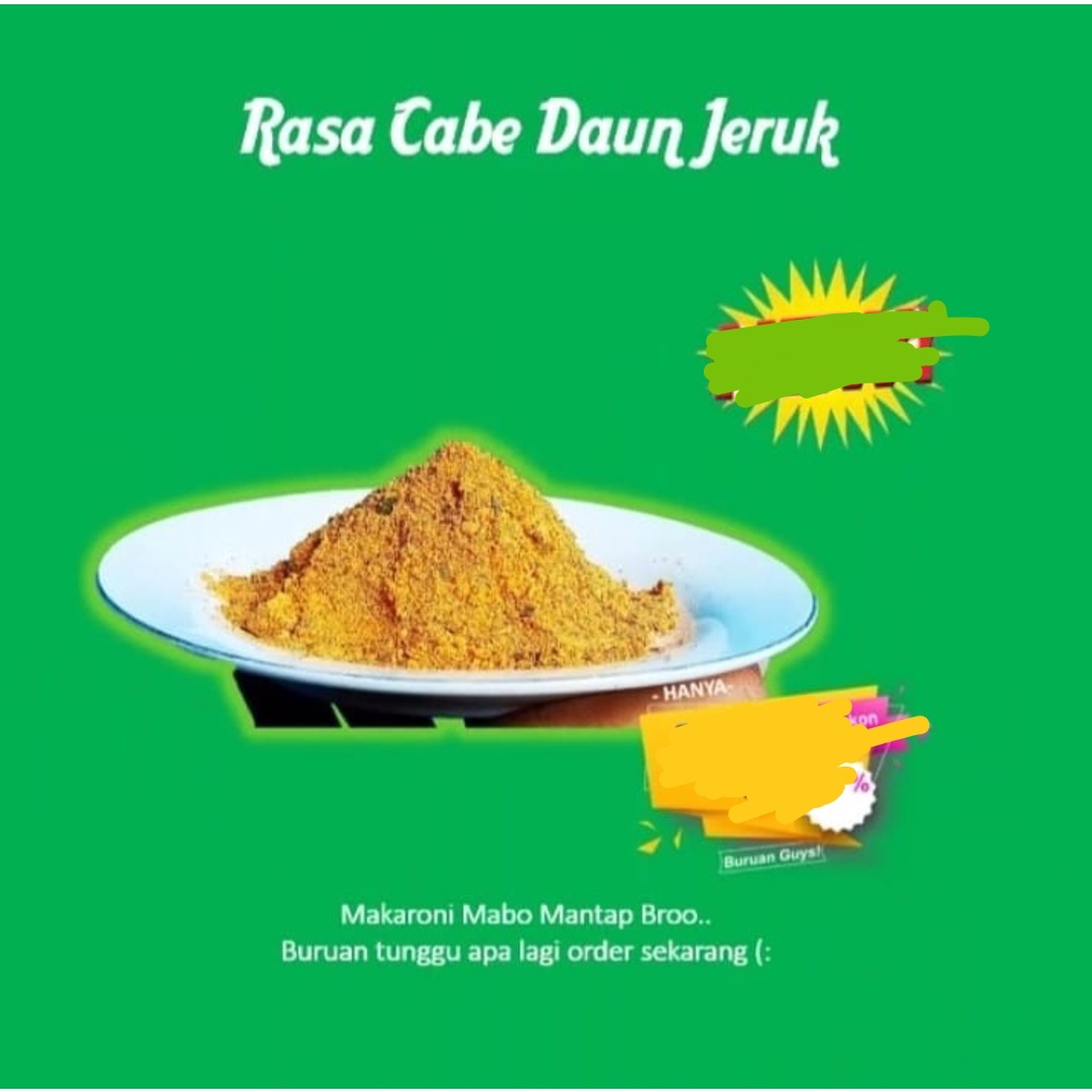 

Makaroni Mabo Rasa Cabe Daun Jeruk