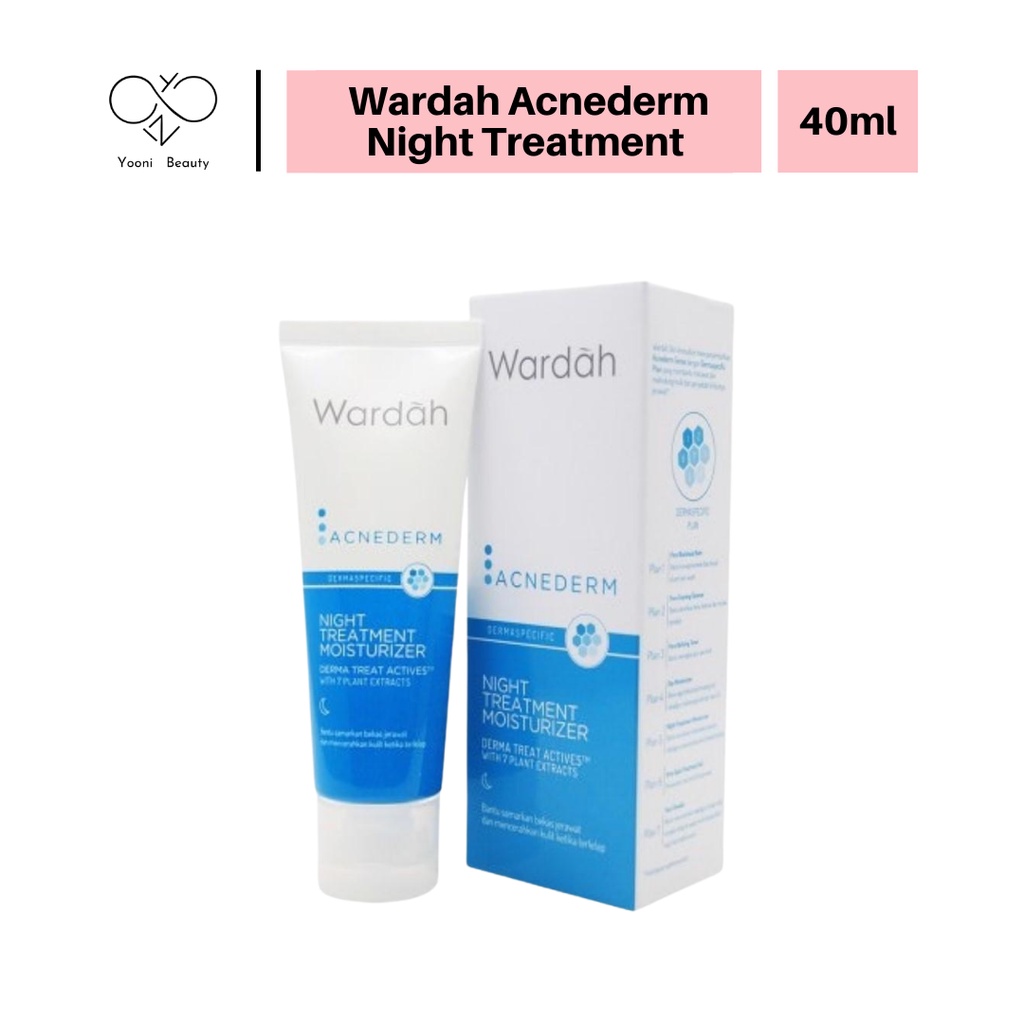 Wardah Acnederm Night Treatment Moisturizer / Moisturizer Wardah / Pelembab Wardah