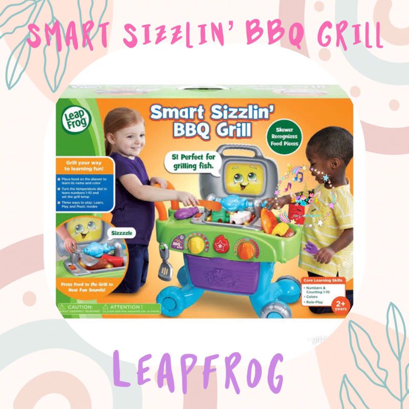 LEAPFROG SMART SIZZLIN BBQ GRILL PLAYSET ORIGINAL MAINAN MASAK-MASAKAN ANAK