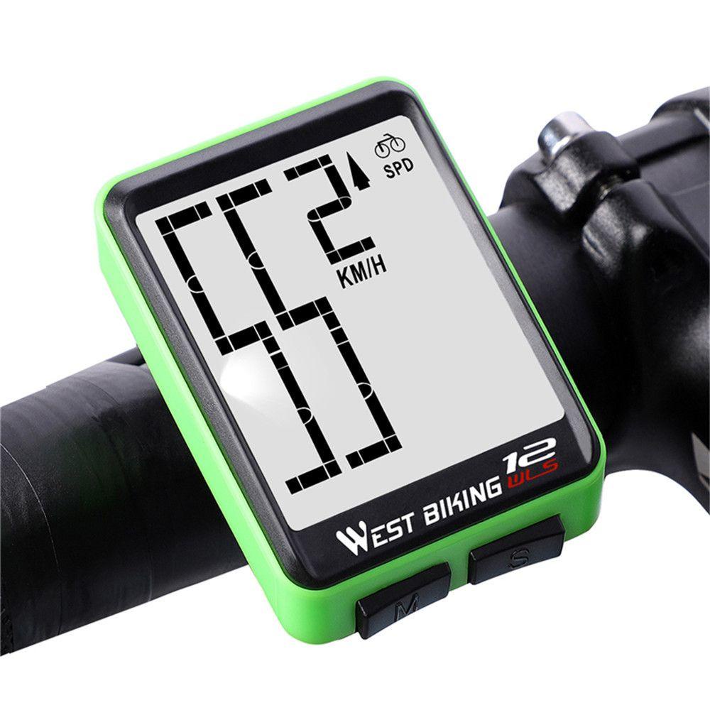 R-FLOWER Sepeda Komputer Praktis LED Digital Olahraga Bersepeda Odometer