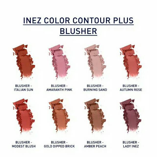INEZ COLOR CONTOUR PLUS BLUSHER WITH BRUSH 6 GR