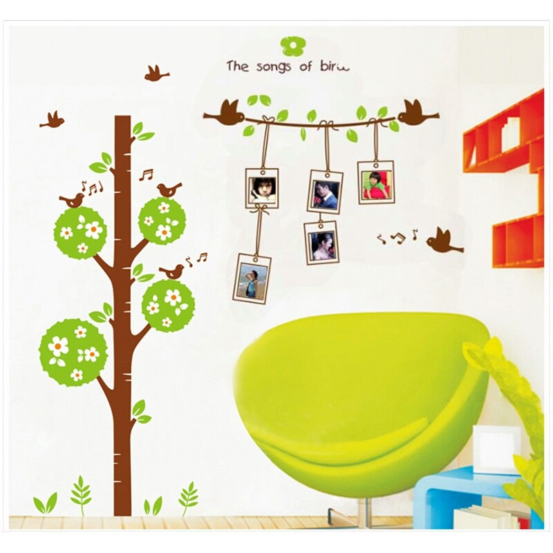 RELIZA WALL STICKER / STIKER DINDING TREE FRAME OF BIRDS Wallsticker  AY879