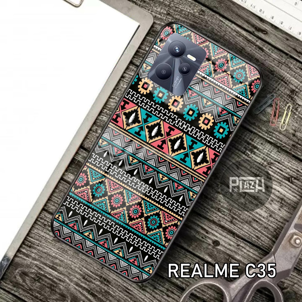 Softcase Glass Kaca [K55] REALME C35 Terbaru Casing Handphone-Pelindung Handphone