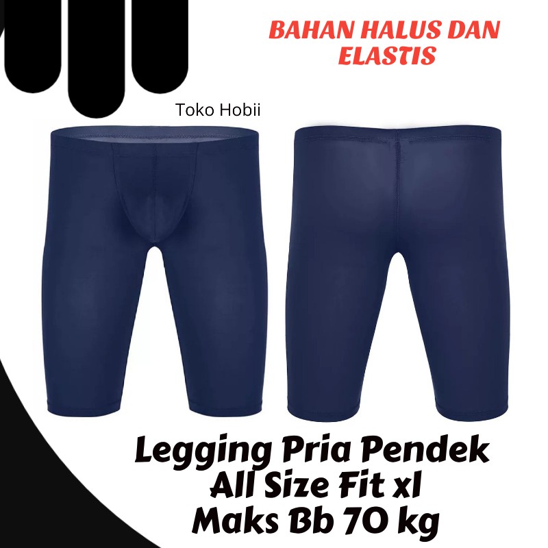 Legging Pria Pendek/Legging Sport/Legging Polos Murah - Toko Hobii