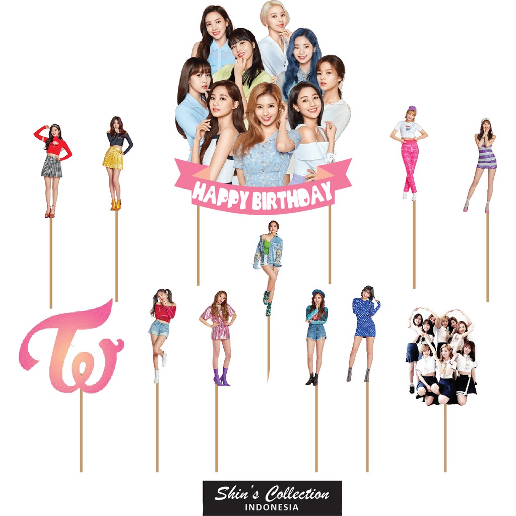cake topper Twice kpop set