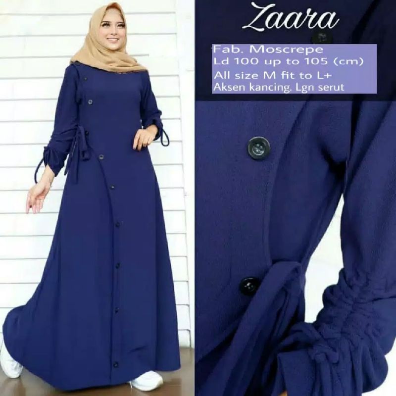 zaara dress baju gamis paksian wanita dress fashion musiim