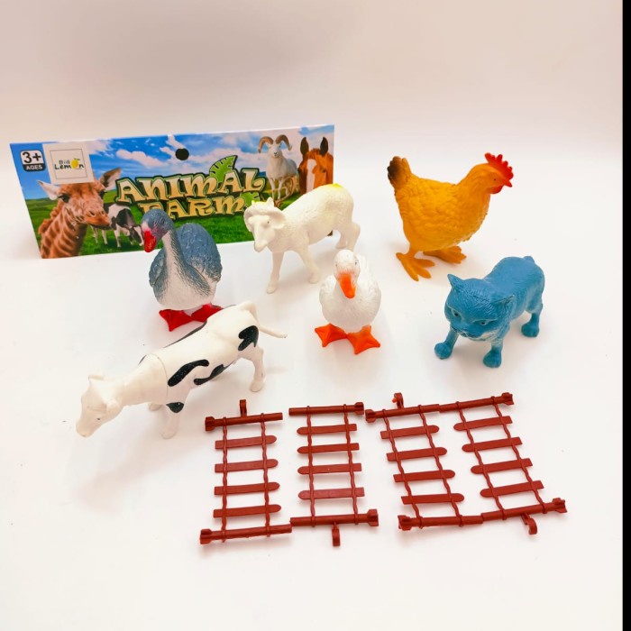 Promo Mainan Animal Karet/Animal Farm Isi 6Pcs Terlaris