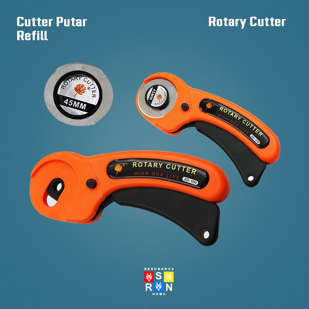 Cutter Rotary Roleer Balde Alat Pemotong Putar 45mm Resonance Home