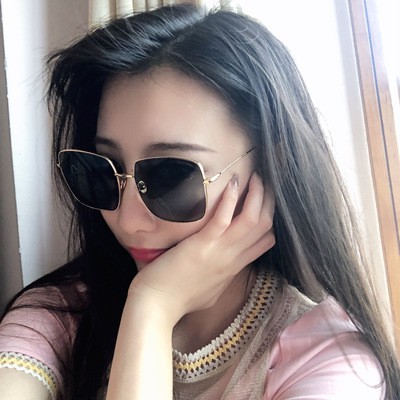 Kacamata Gaya Retro Square Glasses Fashion Wanita Pria Kacamata Murah Korean Version