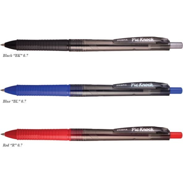 

BOLPEN PICKNOCK 0.7/ PULPEN PICCOLO KNOCK/ PEN ZEBRA PICOLO