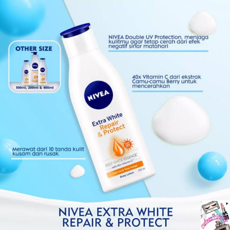 ☃Cutezz_Ching1☃Nivea Extra White Repair &amp; Protect SPF 15