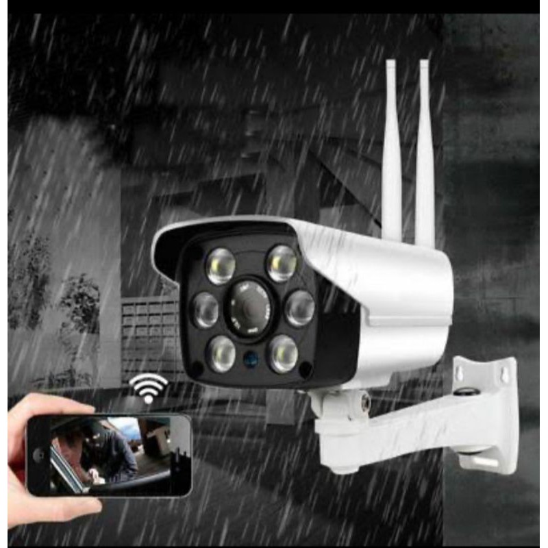 IP WIRELESS OUTDOOR YOOSEE CAMERA CCTV 6 LENSA