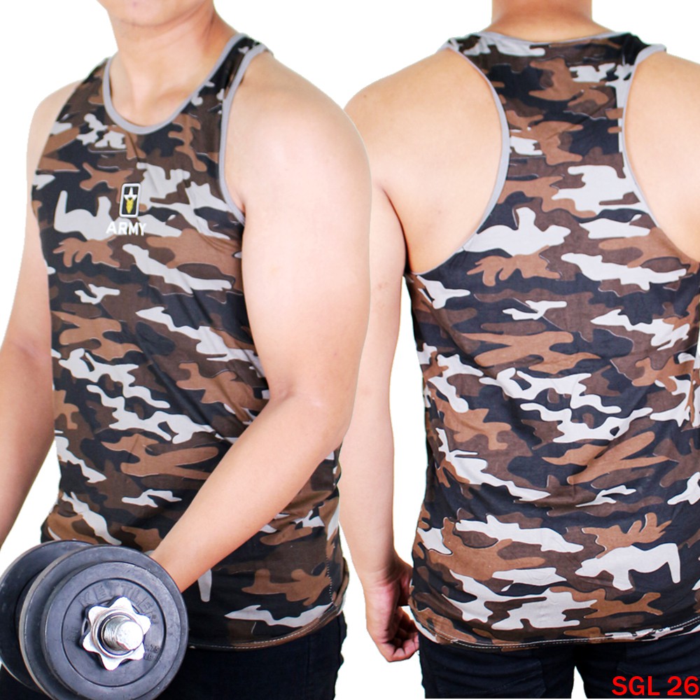 Kaos Singlet Loreng Army-SGL 26