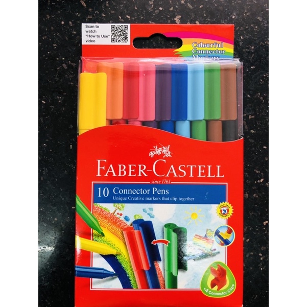 

SPIDOL MEWARNAI CONNECTOR PEN FABER CASTEl 10warna/20warna/30warna/60warna