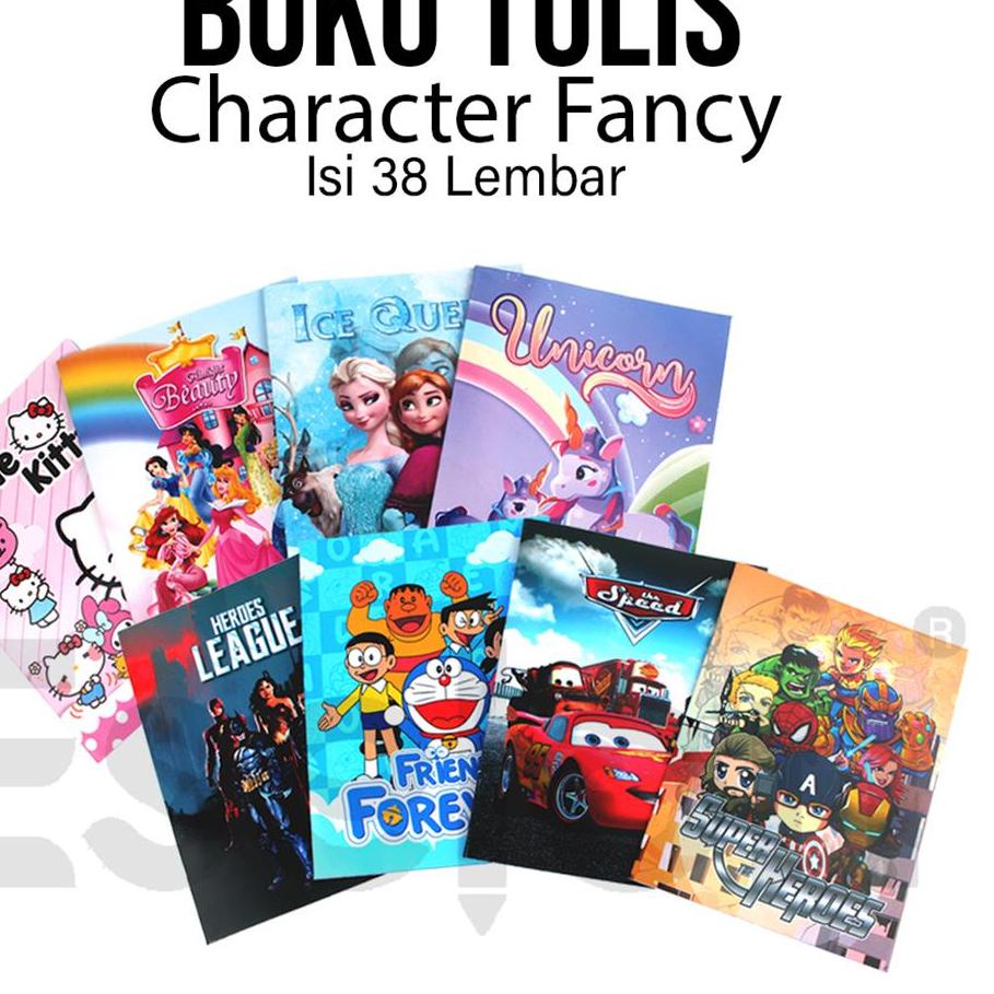 

Terbaru - 10pcs Buku Tulis Fancy SP Bergaris Kwarto 38lbr /1pack Buku