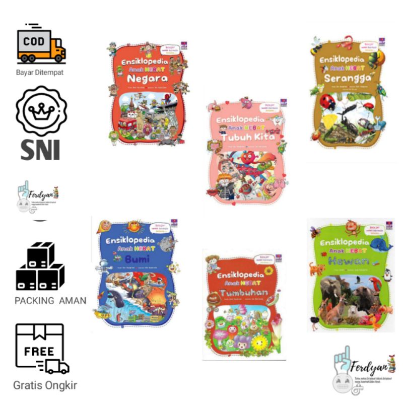 Ensiklopedia Anak Hebat : Bumi Edisi 2019 Ensiklopedia Tumbuhan Ensiklopedia Hewan Ensiklopedia Nega