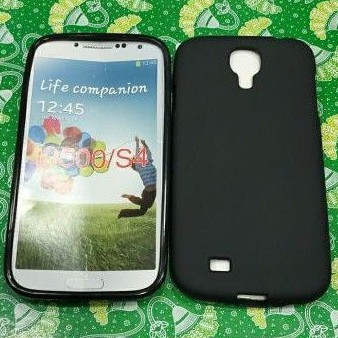 SAMSUNG S4 / i9500 tempered golira glass kaca dan softcase karet silikon mantu murah meriah