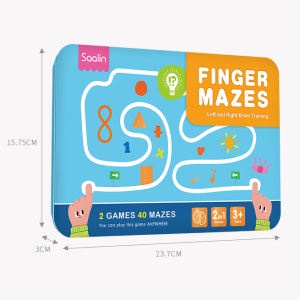 finger mazes right & left brain games saalin finger maze / brain stimulation