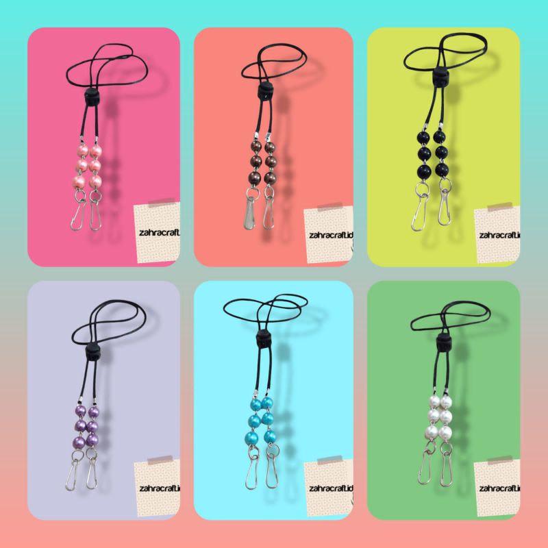 Konektor Masker Tali Satin Hijab Non Hijab Multifungsi/Tali Masker Hijab/Strap Masker Hijab Murah 2i